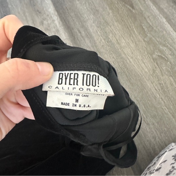 Byer too vintage y2k velvet crisscross open back rhinestone details maxi dress - Picture 6 of 7